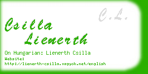 csilla lienerth business card